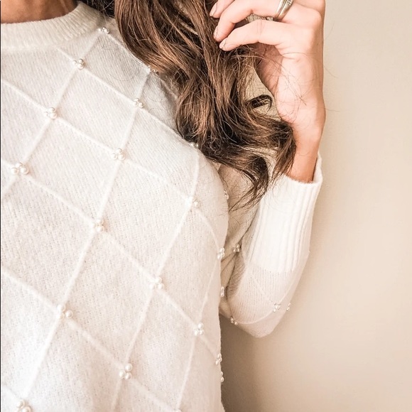NWOT! - Black Tape | Chantilly Pearl Sweater - Picture 6 of 14
